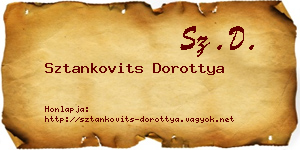 Sztankovits Dorottya névjegykártya